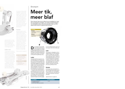 Drumport - Test uit Slagwerkkrant 172