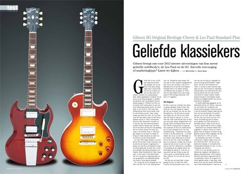 Gibson SG Original Heritage Cherry & Les Paul Standard Plus - Test uit Gitarist 272