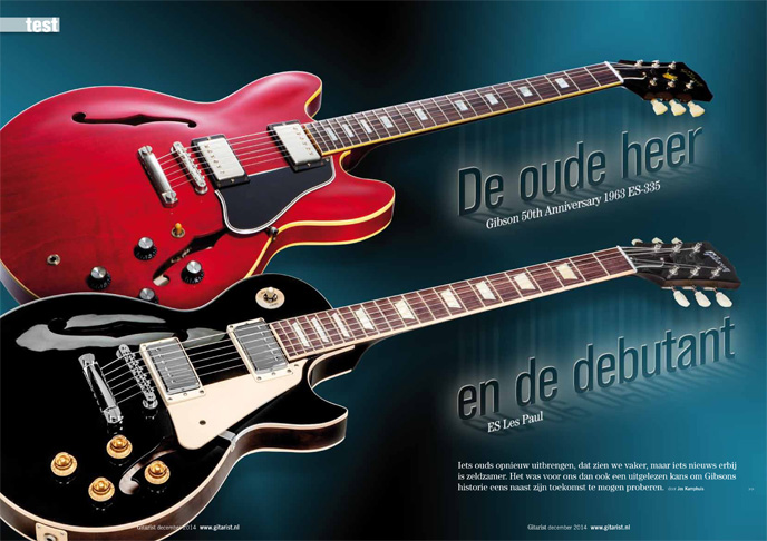 Gibson 50th Anniversary 1963 ES-335 & ES Les Paul - Test uit Gitarist 285