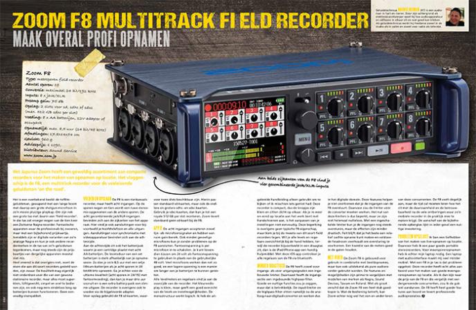 Zoom F8 Multitrack-recorder