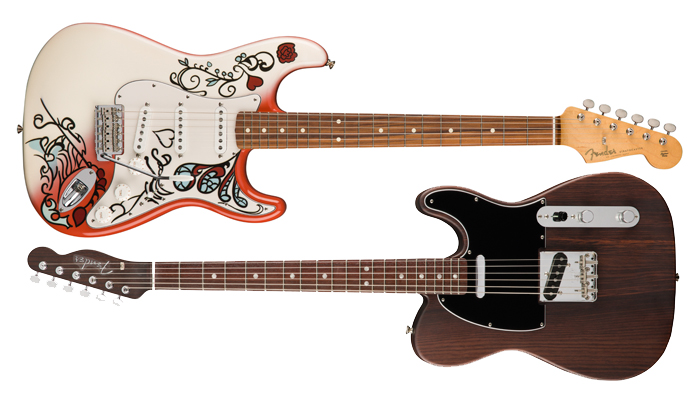 Fender eert Jimi Hendrix en George Harrison 
