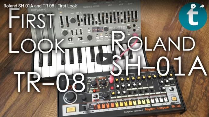 Roland SH-01A synth en TR-08 drummachine first look video
