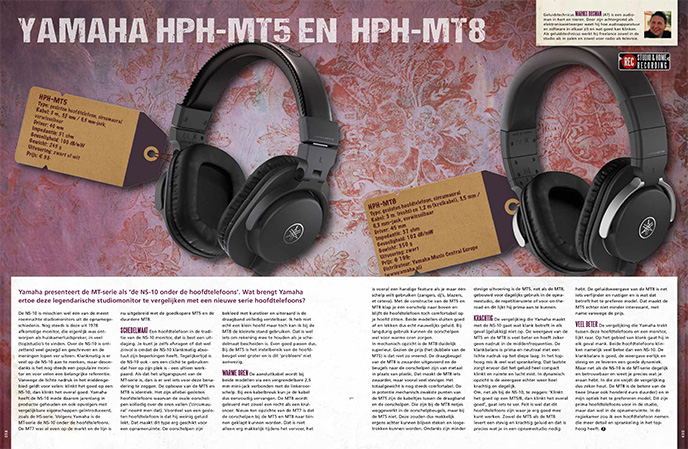 Yamaha HPH-MT5 en HPH-MT8