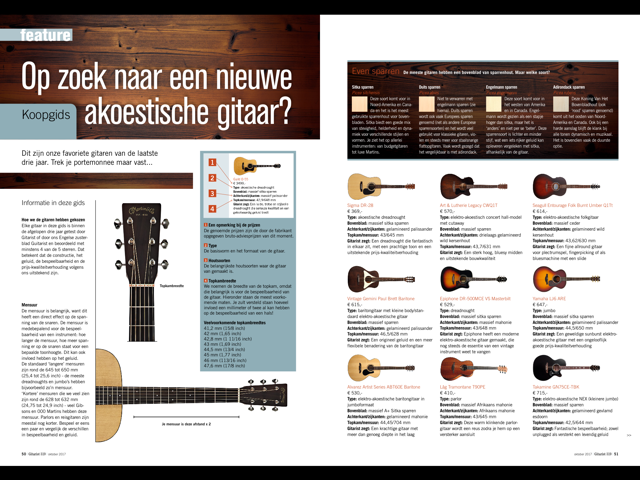 Koopgids akoestische gitaar in nieuwe editie Gitarist 