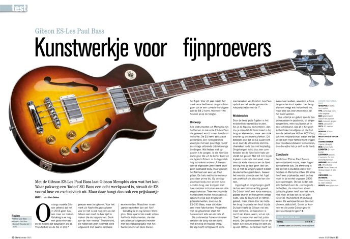 Gibson ES-Les Paul Bass - Test uit Gitarist 295
