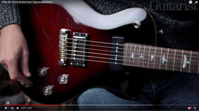 Video bij de PRS test in Gitarist 324