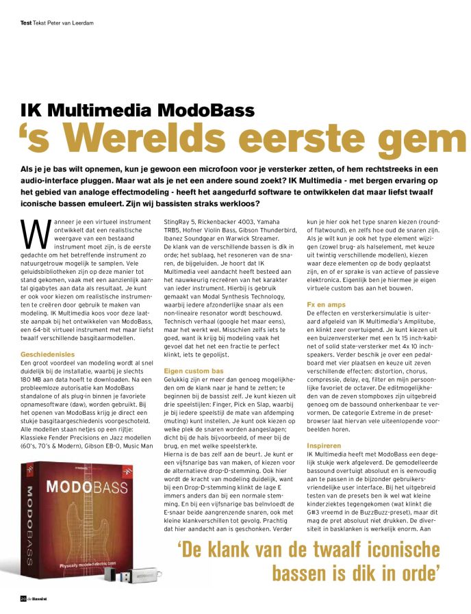 IK Multimedia ModoBass