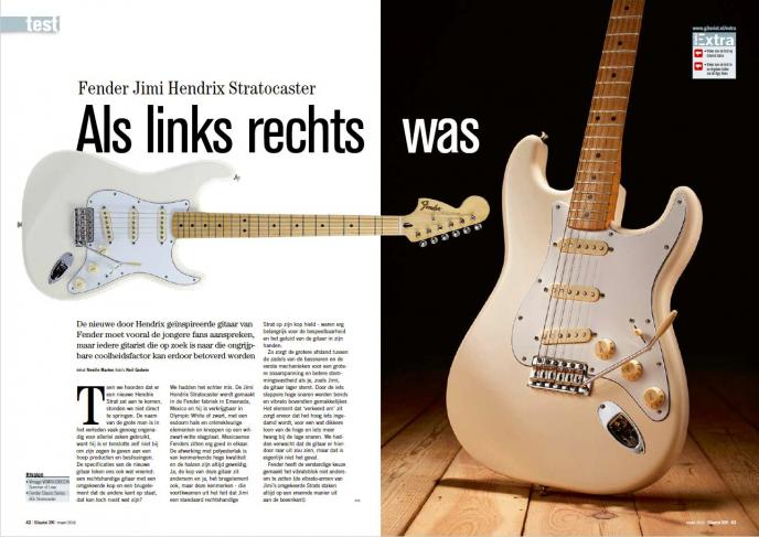 Fender Jimi Hendrix Stratocaster - test uit Gitarist 300