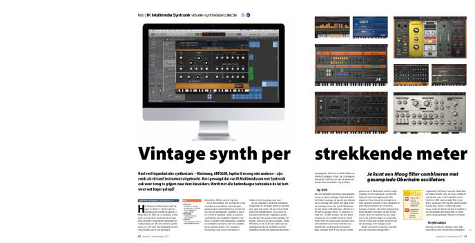 IK Multimedia Syntronik virtuele-synthesizercollectie