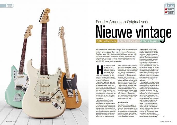 Fender American Original serie - test uit Gitarist 326