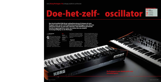 Korg Prologue-16 analoge polyfone synthesizer