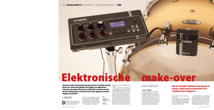 Yamaha EAD10 drummodule + mic & bassdrumtrigger