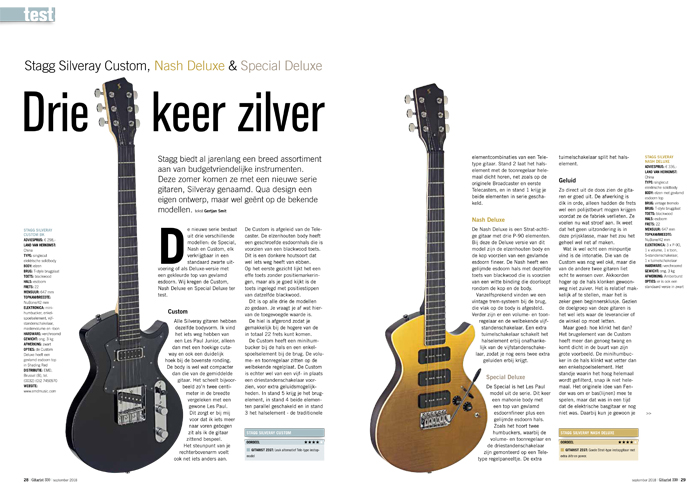 Stagg Silveray Custom, Nash Deluxe & Special Deluxe - test uit Gitarist 330