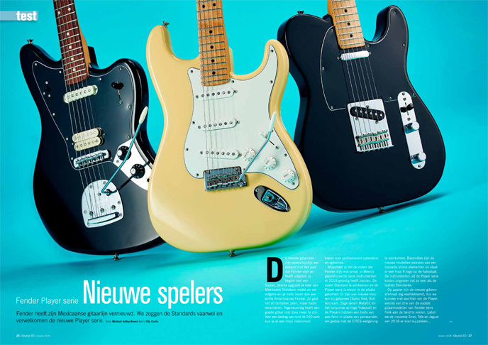 Fender Player serie - test uit Gitarist 331