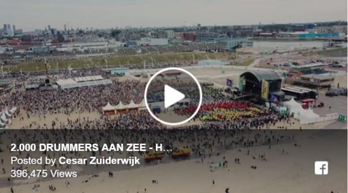 2000 Drummers aan Zee film op YouTube