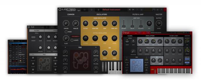 Tracktion Retromod synthesizer-serie