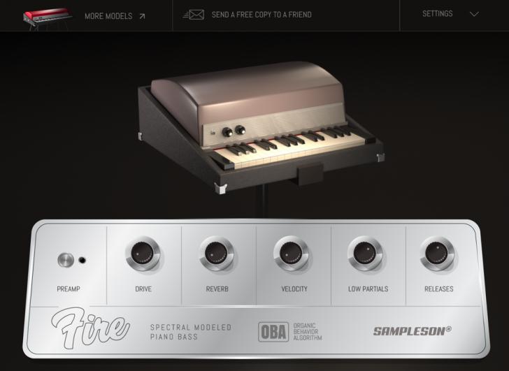 Sampleson Fire Rhodes Piano Bass