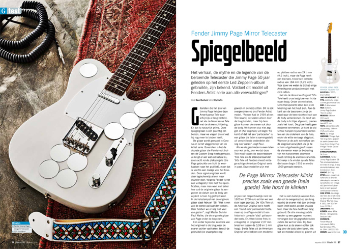 Fender Jimmy Page Mirror Telecaster - test uit Gitarist 341