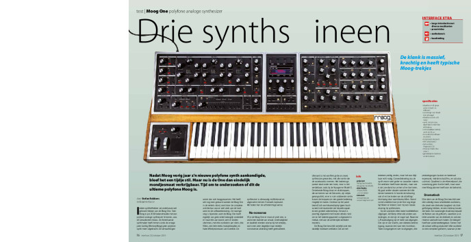 Moog One polyfone analoge synthesizer