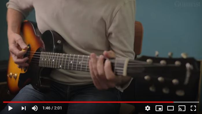 Video bij de Eastman test in Gitarist 355 