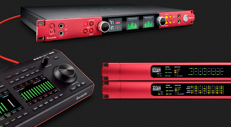 Focusrite Red 8Line, RedNet A16R MkII, RedNet D16R MkII  en R1 Remote control: Drie nieuwe interfaces en remote control