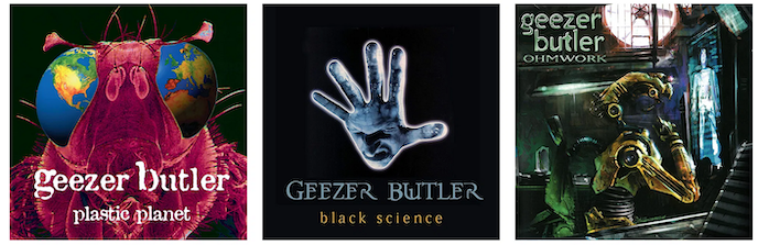 Geezer Butler Albums op vinyl.