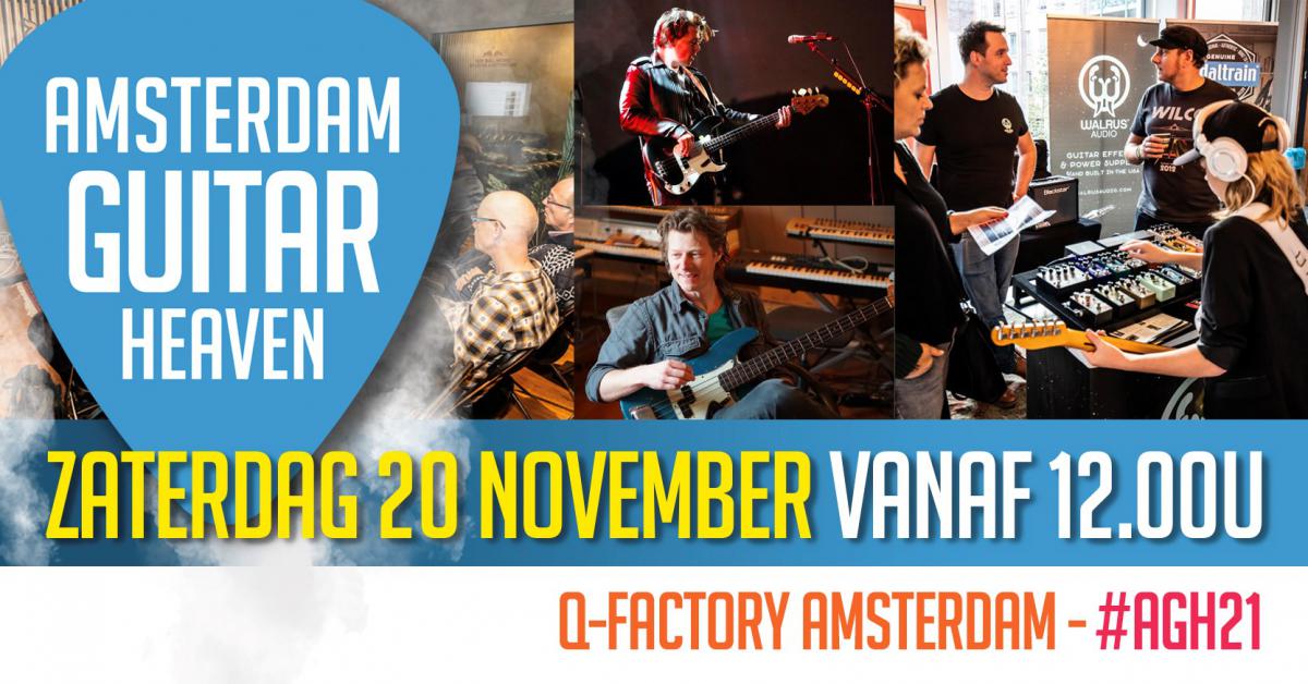 Amsterdam Guitar Heaven kan doorgaan! Zaterdag 20 november vanaf 12.00 uur