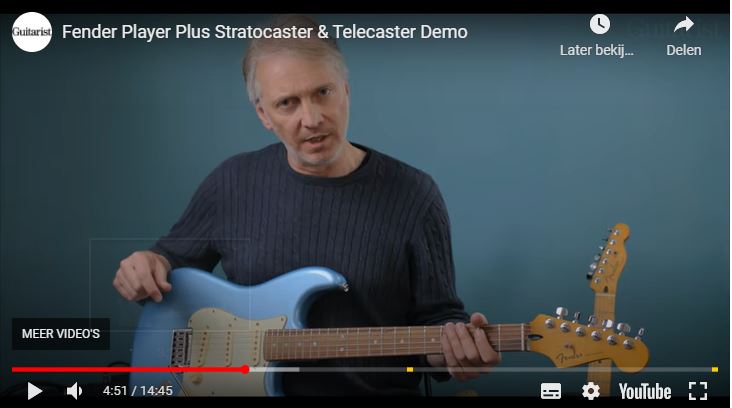 Video bij de Fender test in Gitarist 369