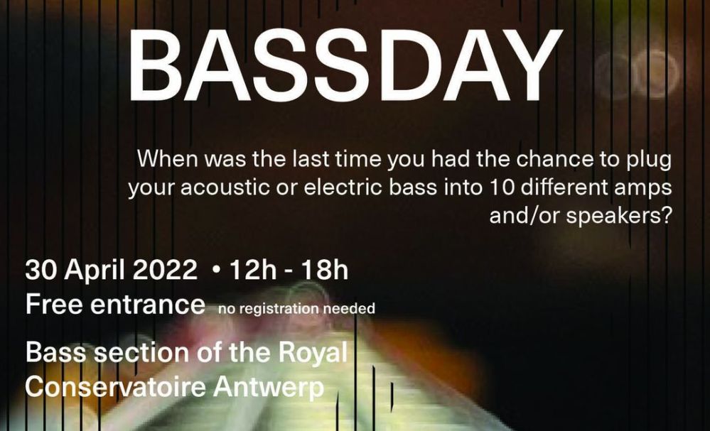 30 april: Bassday in Antwerpen