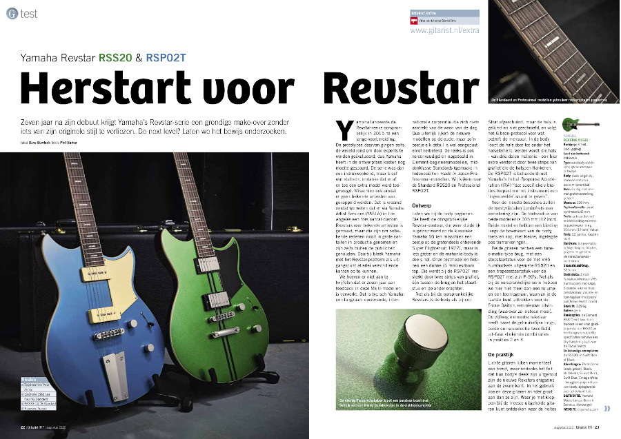 Yamaha Revstar RSS20 & RSP02T - test uit Gitarist 377