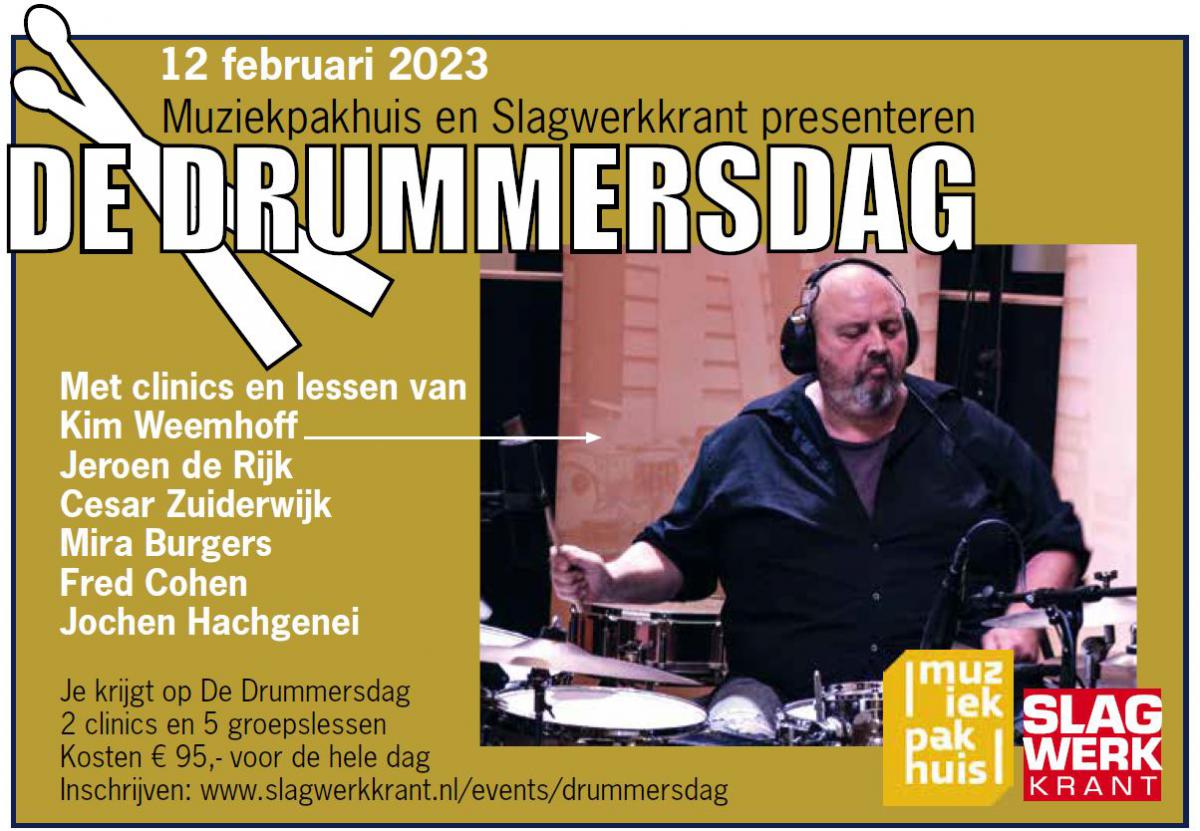 Ben je er ook op De Drummersdag, zondag 12 februari 2023? 