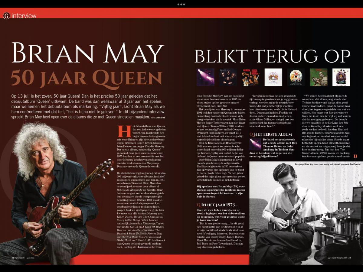 Interview met Brian May: hij blikt terug op 50 jaar Queen 