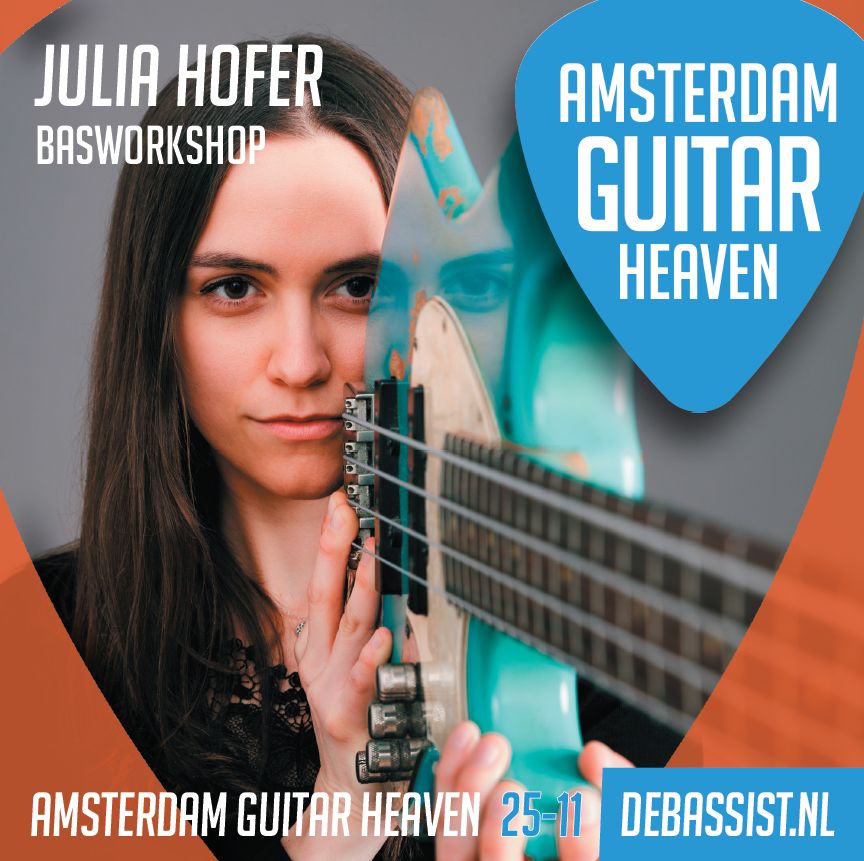 Julia Hofer voor workshop naar Amsterdam Guitar Heaven, zaterdag 25 november