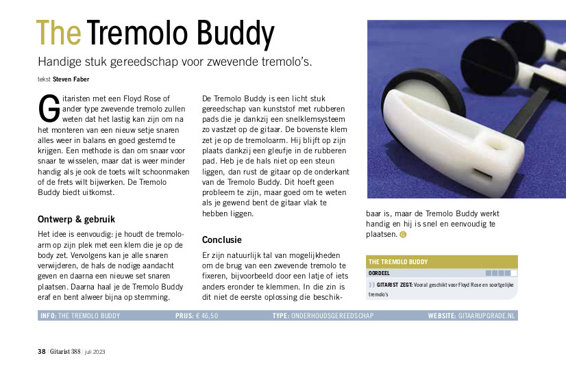 The Tremolo Buddy - test uit Gitarist 388