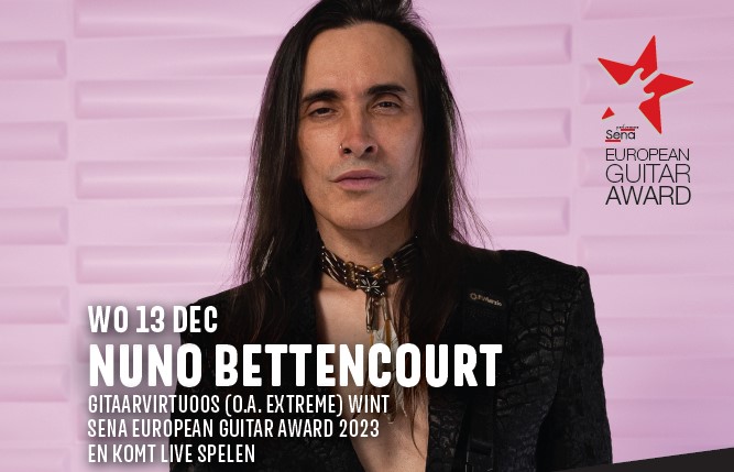 Nuno Bettencourt krijgt de Sena European Guitar Award - 13 december 2023