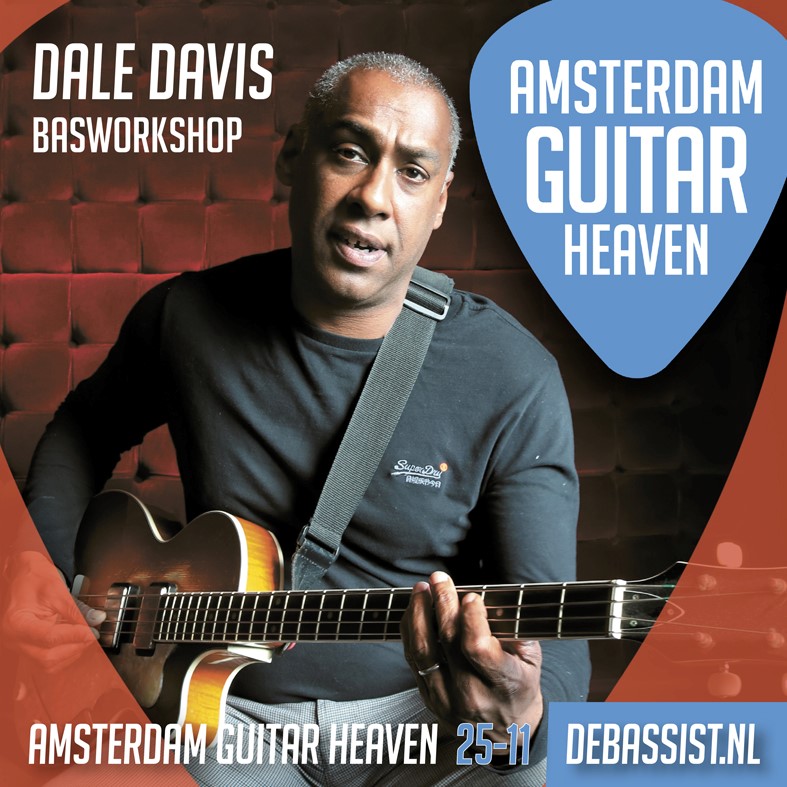 Dale Davis komt voor een workshop naar Amsterdam Guitar Heaven, zaterdag 25-11