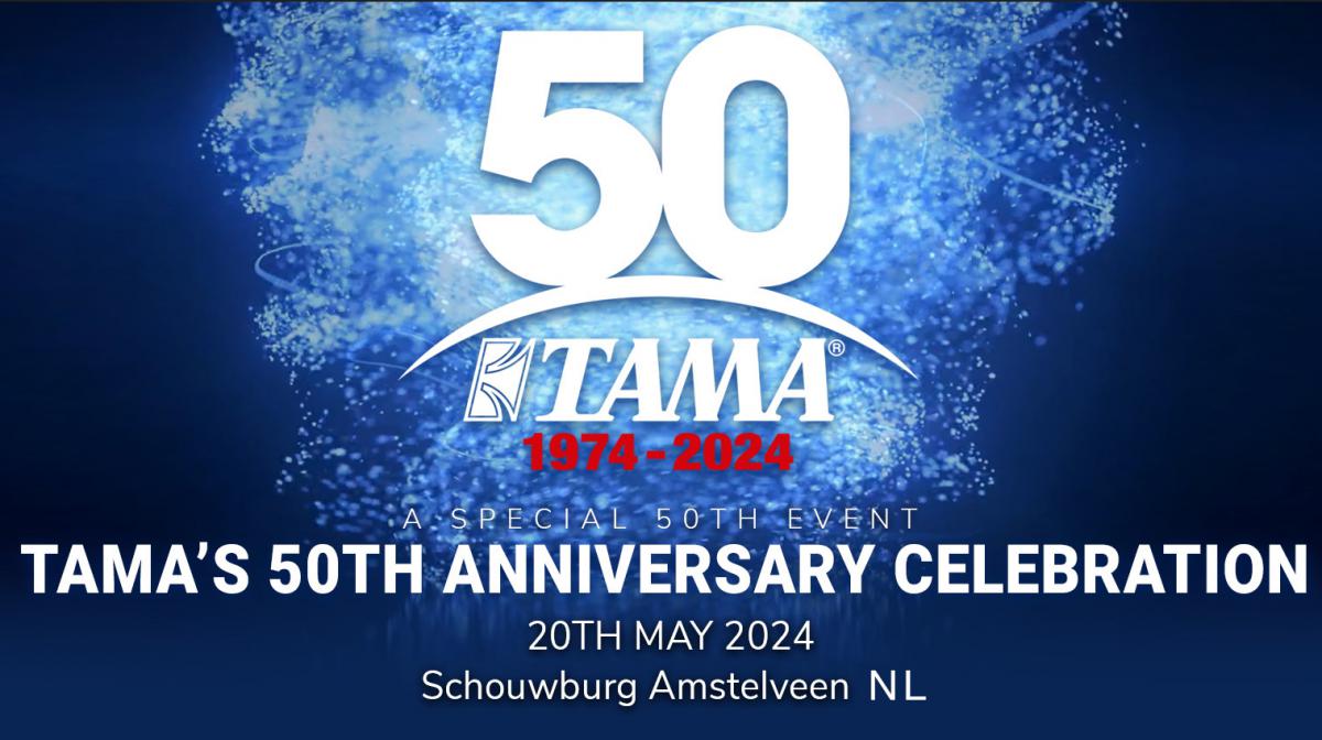 Komende maandag 20 mei, 2de Pinksterdag: Tama viert 50-jaar jubileum met groots slagwerkfestival 