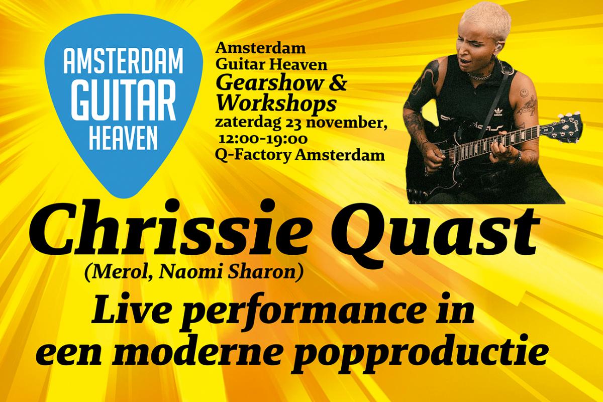 Workshop van Chrissie Quast op Amsterdam Guitar Heaven 23 november 2024