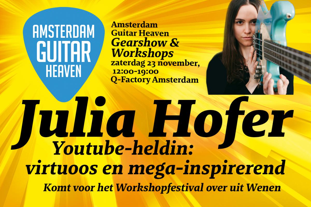 Julia Hofer komt voor workshop naar Amsterdam Guitar Heaven, zaterdag 23 november 2024