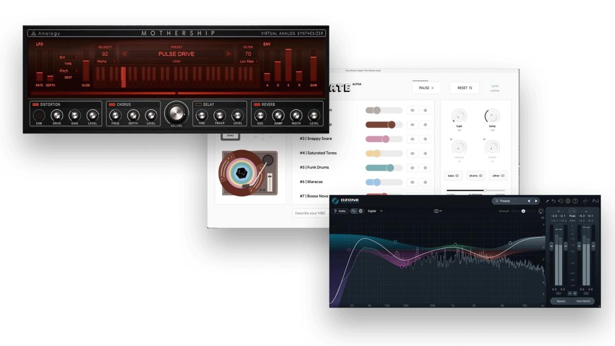 Download nieuwe freeware! Analogy Instruments Mothership Lite, iZotope Ozone 12 EQ, Magenta The Infinite Crate