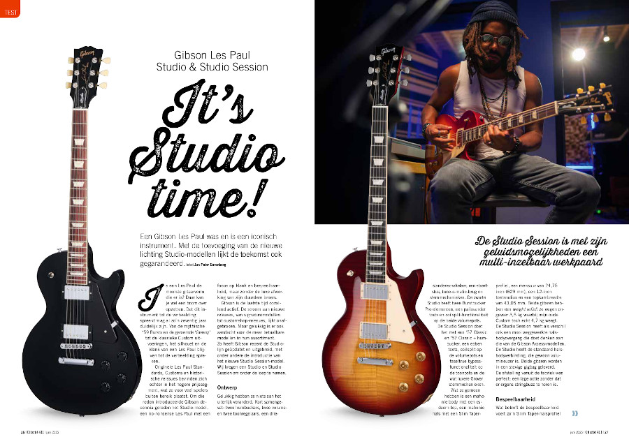 Gibson Les Paul Studio & Studio Session - test uit Gitarist 411