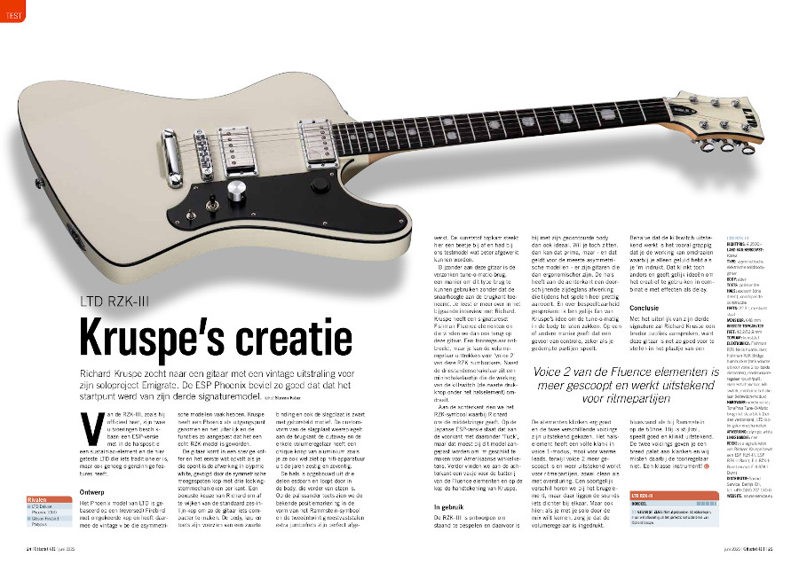 LTD RZK-III - test uit Gitarist 411