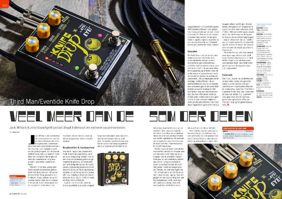 Third Man/Eventide Knife Drop - test uit Gitarist 410