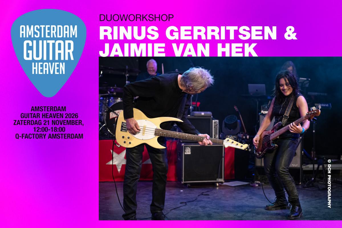 Rinus Gerritsen & Jaimie van Hek duoworkshop op Amsterdam Guitar Heaven