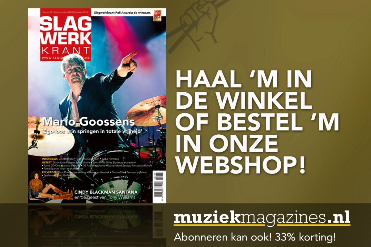 Slagwerkkrant okt-nov is uit! Nu te bestellen in onze webshop! 
